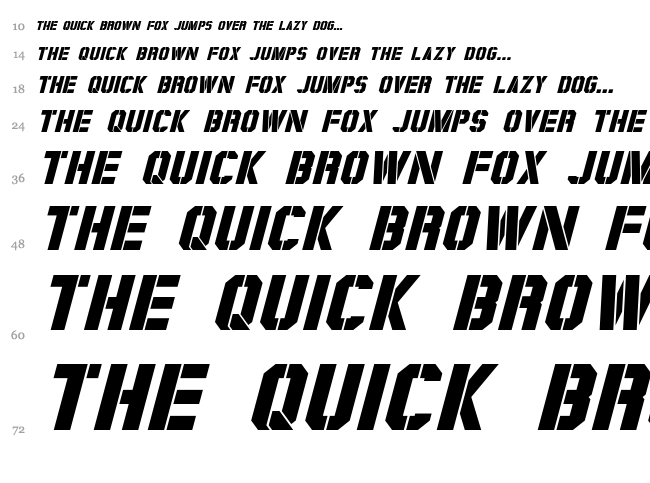 Coburn font waterfall